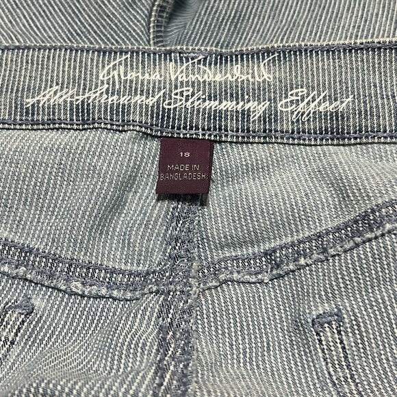 Gloria Vanderbilt All-Around Slimming Effect Striped Capri Women’s (Sz 18) - Picture 3 of 10